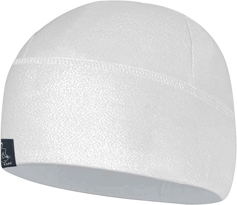 Temple Tape Tactical Fleece Watch Cap Beanie â€“ Skull Cap Fleece Hat - Pure White - XL (for Larger Heads) - Image 1